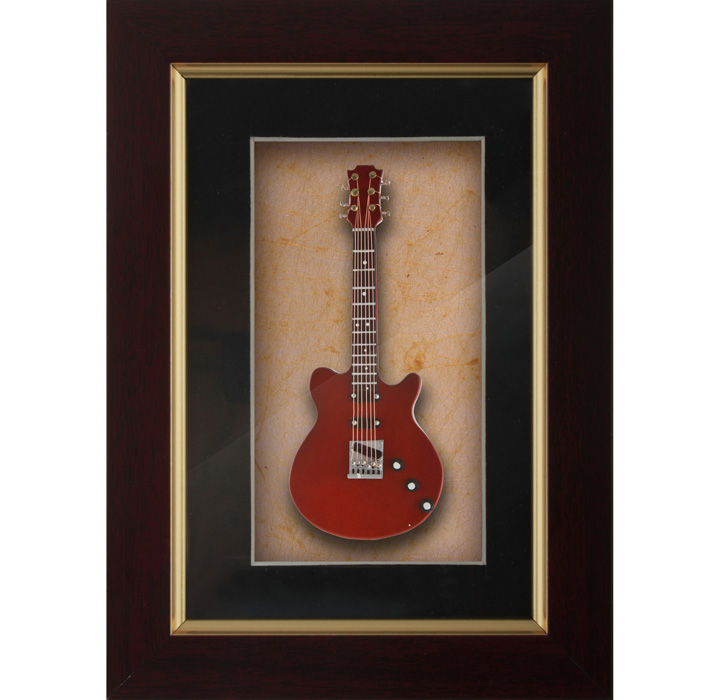 Miniature Deepred Guitar Decorative frames-DF